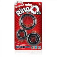 > Sex Toys For Men > Love Rings - Screaming O RingO X3 Cock Rings Black