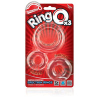 > Sex Toys For Men > Love Rings - Screaming O RingO X3 Clear Cock Rings