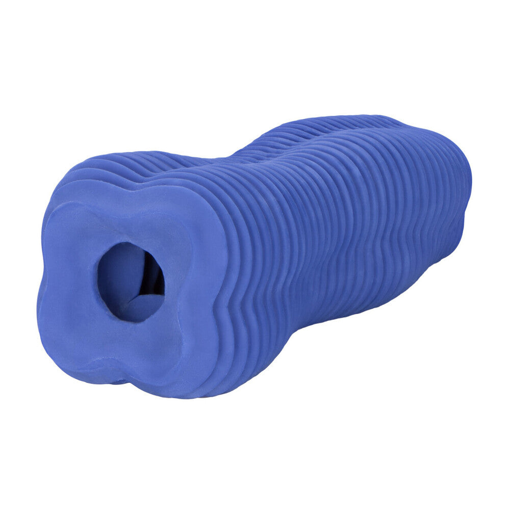 Apollo Stroker Closed End Textured Masturbator Blue-2