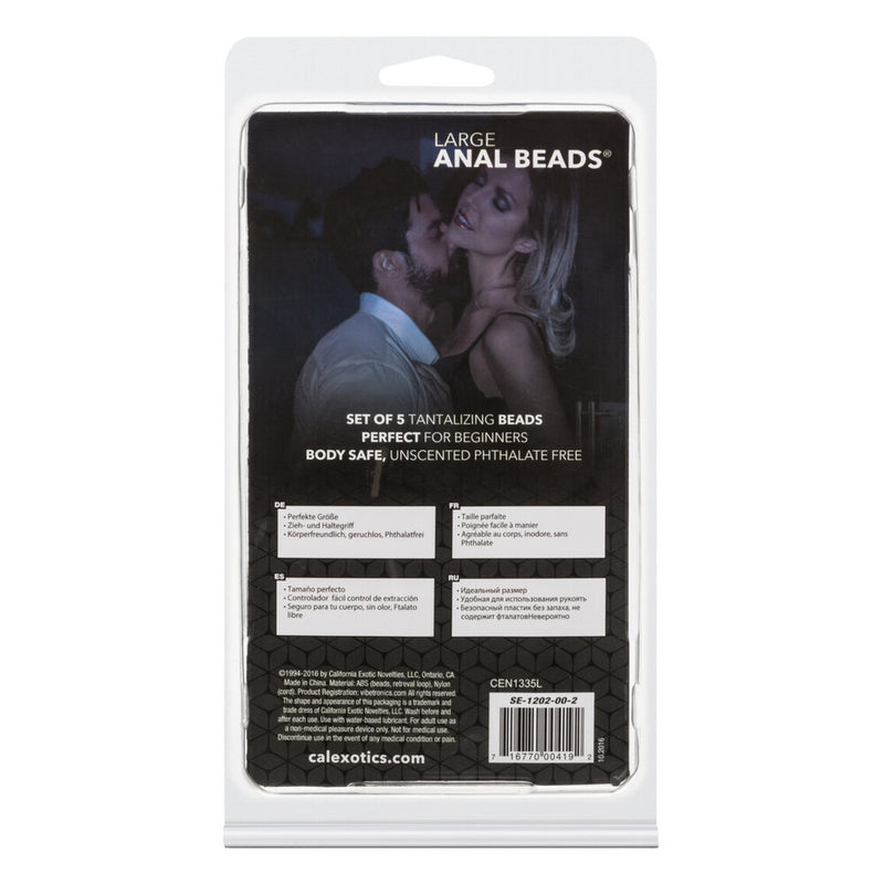 Large Pleasure Anal Beads Assorted Colours-3