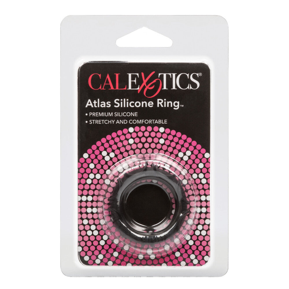 Atlas Silicone Cock Ring Black-2