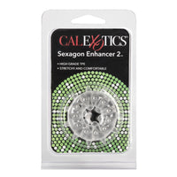 Sexagon Enhancer 2 Clear Cock Ring-2