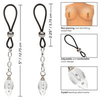 Nipple Play NonPiercing Nipple Jewellery Crystal Teardrop-1