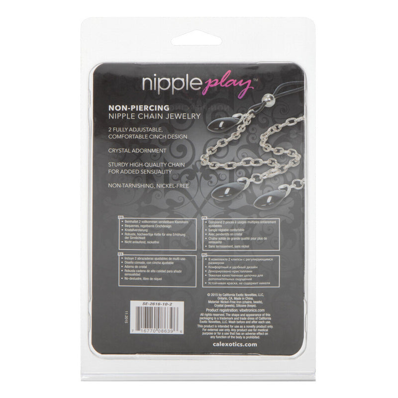 Nipple Play Non Piercing Nipple Chain Jewellery Onyx-2