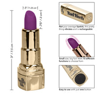 Naughty Bits Bad Bitch Rechargeable Lipstick Vibrator-1