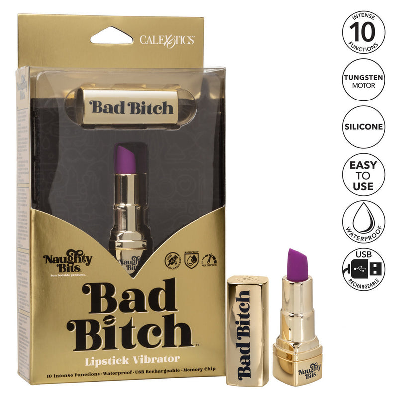 Naughty Bits Bad Bitch Rechargeable Lipstick Vibrator-3