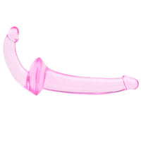 Double Fun Pink Strapless Strap On Dildo-0