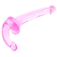 Double Fun Pink Strapless Strap On Dildo-3