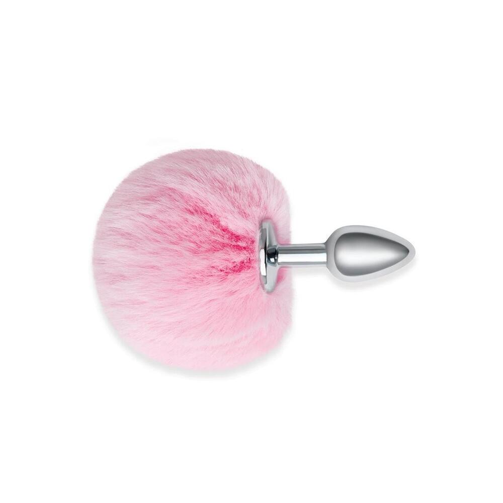 Furry Tales Pink Bunny Tail Butt Plug-1