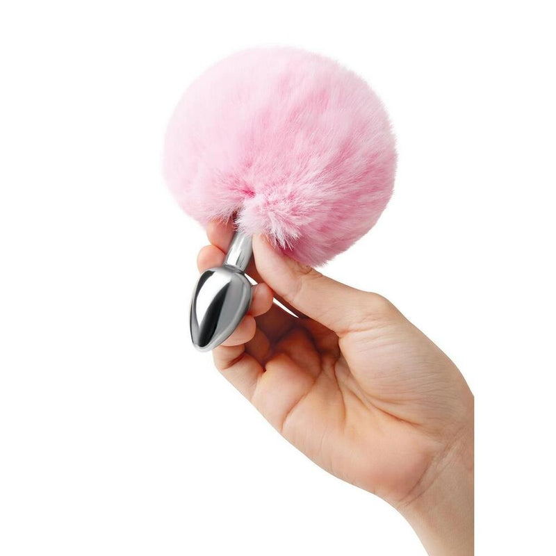 Furry Tales Pink Bunny Tail Butt Plug-2