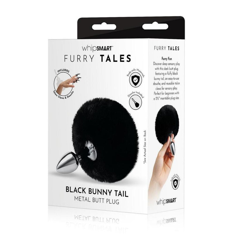 > Anal Range > Tail Butt Plugs - Furry Tales Black Bunny Tail Butt Plug