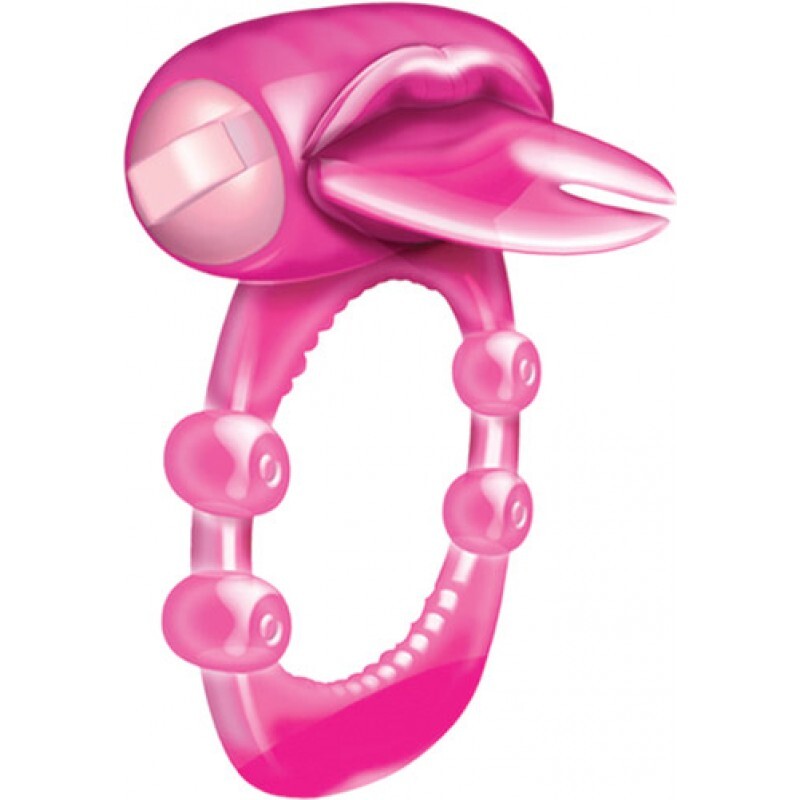 > Sex Toys For Men > Love Ring Vibrators - Forked Tongue Vibrating Silicone Cock Ring