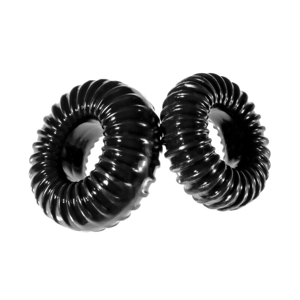 Perfect Fit XPlay Gear Slim Ribbed Cock Rings 2 Pack-0