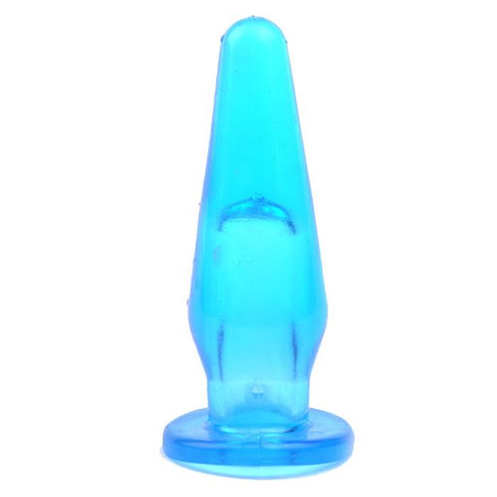 Mini Butt Plug With Finger Hole Blue-0