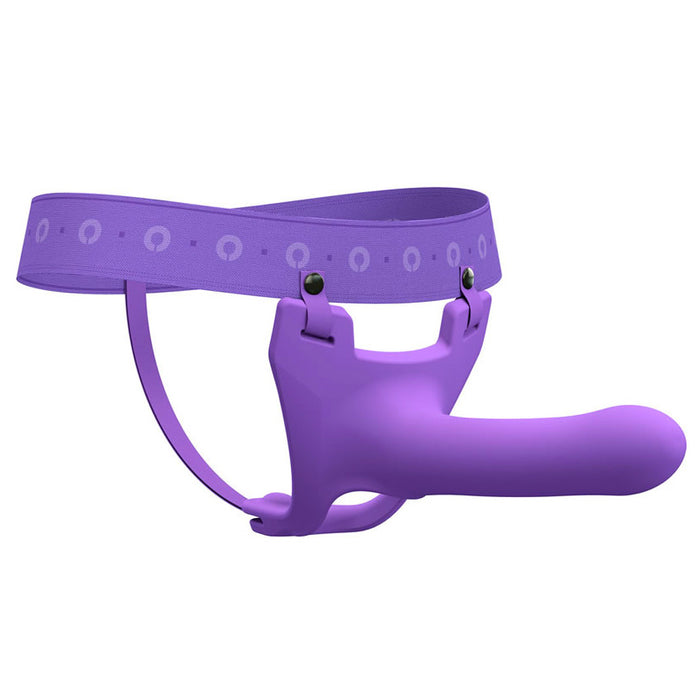 Zoro Silicone Strap on System With Waistbands Purple 5.5 Inch-0