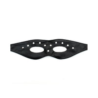 Leather Open Eye Mask With Rivets-1