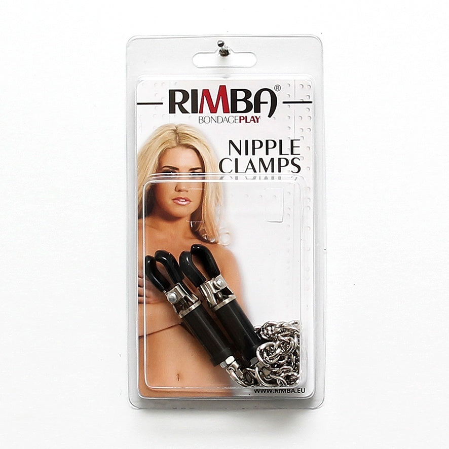 Silver Nipple Clamps With Chain-2