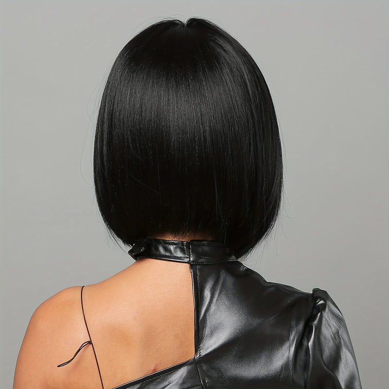 Short Bob Black Synthetic Wig UNDINE TRESS